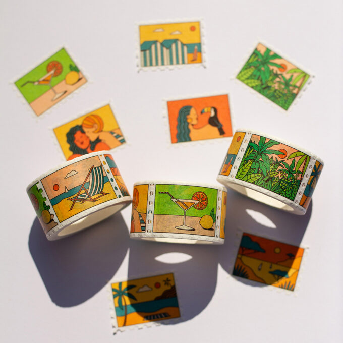 Summer - Stamps washi tape – Image 6