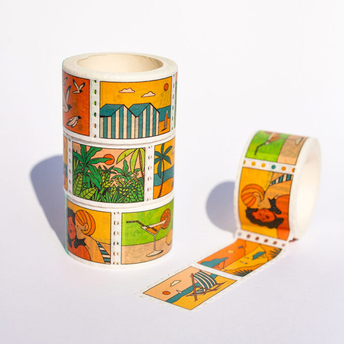 Summer - Stamps washi tape – Image 2