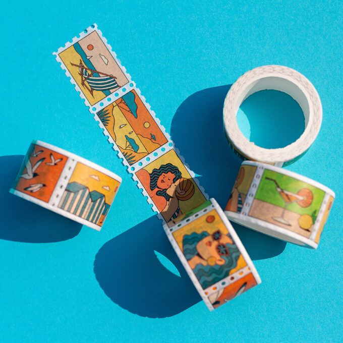 Summer - Stamps washi tape – Image 3