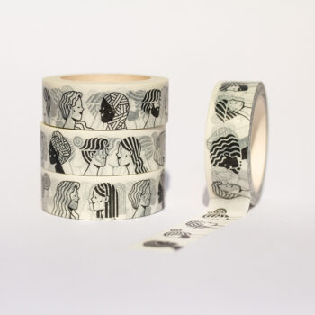 Black portraits - Washi tape