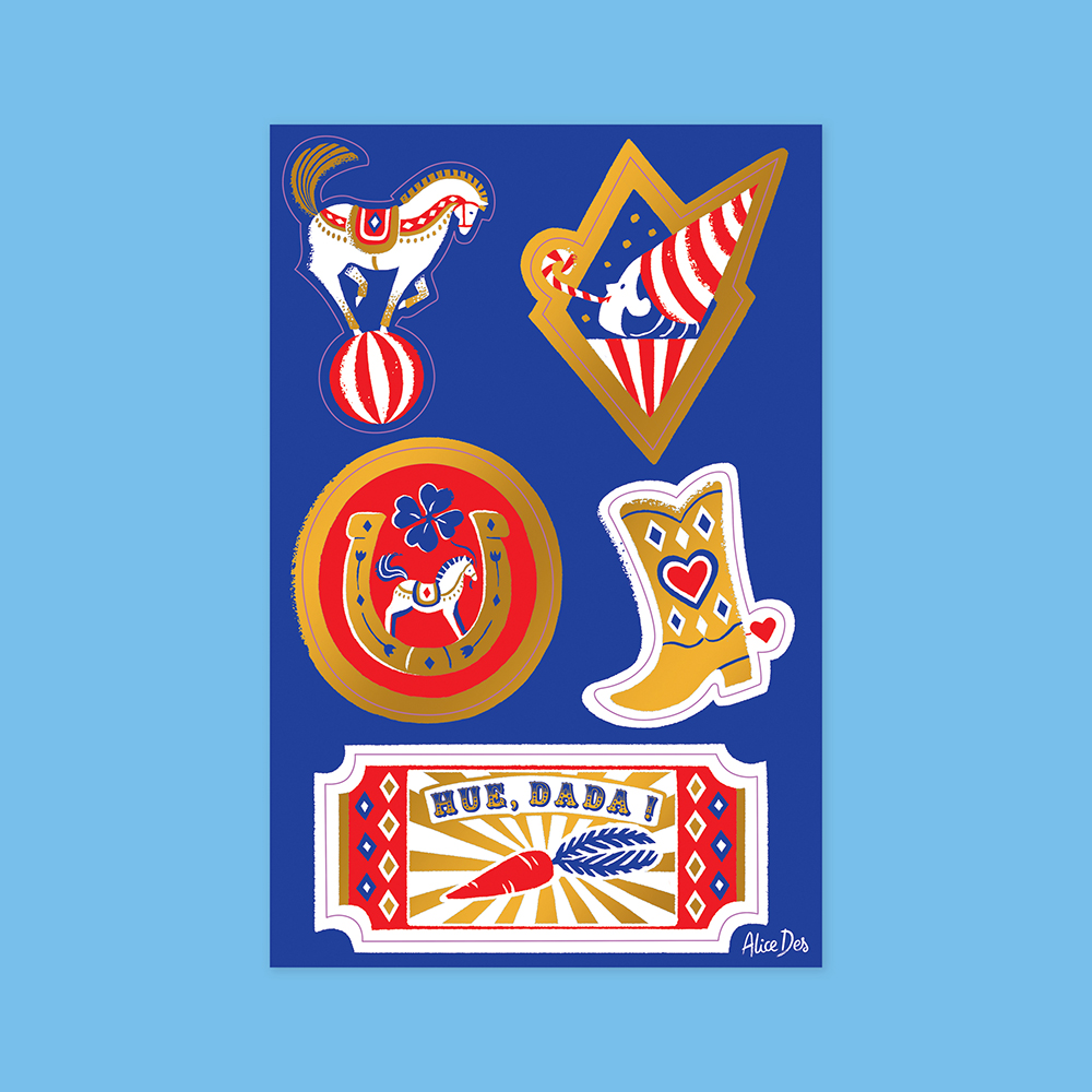 Planche stickers "Le Manège"